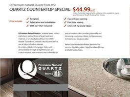 Quartz Countertop Special